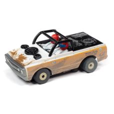Auto World HO Scale 1970 Chevy Baja Blazer Brown/White Slot Car