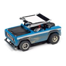 Auto World HO Scale 1971 Ford Baja Bronco Blue Slot Car