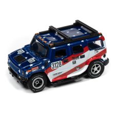 Auto World HO Scale 2005 Hummer H2 Blue Slot Car