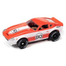 Auto World HO 1973 Datsun 240Z Red #80 Electric Slot Car SC391