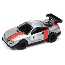 Auto World HO 1995 Mitsubishi Eclipse Silver Electric Slot Car SC391