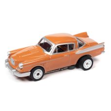 Auto World HO 1957 Studebaker Golden Hawk Orange Slot Car SC392
