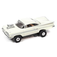 Auto World HO 1959 Chevy Impala White Slot Car SC392