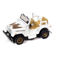 Auto World HO 1979 Jeep CJ-5 White Slot Car SC401