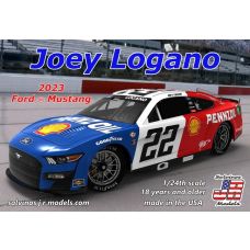 Salvinos JR 1/24 2023 Joey Logano Pennzoil Ford Mustang Plastic Model Kit