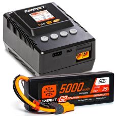 Spektrum SMART Powerstage Bundle 2S 5000mAh/S155 Charger SPMXPSS200