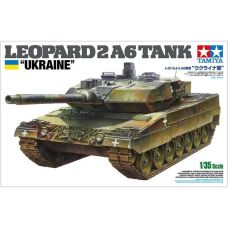Tamiya 1/35 Leopard 2 A6 Tank, Ukraine Plastic Model Kit