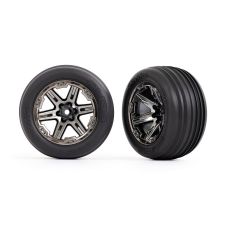 Traxxas Rustler Assembled Black Chrome 2.8" Tires