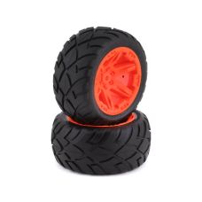 Traxxas Anaconda 2.8" Pre-Mounted Tires w/RXT Electric Rear Wheels (2) (Orange)