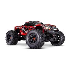 Traxxas X-Maxx 8S Brushless 4wd Monster Truck w/Belted Tires Red 77096-4 Three Quarter View