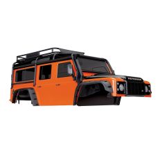 Traxxas TRX-4 Land Rover Defender Orange Painted Body