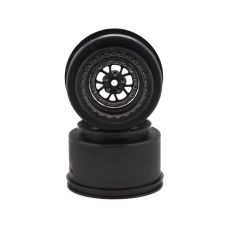 Traxxas Weld Racing Rear Drag Wheels (Satin Black Chrome) (2)