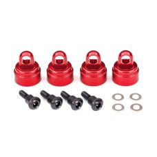 Traxxas Ultra Shock Aluminum Shock Caps Red (4) 3767X