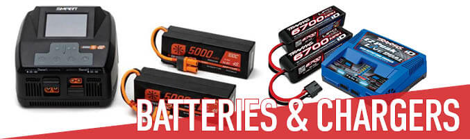 We carry all the batteries, chargers, and accessories you need for your radio control vehicle