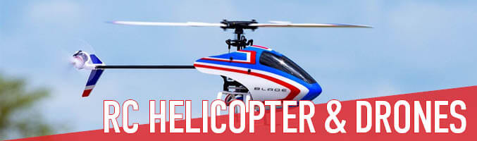 Check out our selection of top helicopters and drones from Traxxas, Blade, and E-Flite