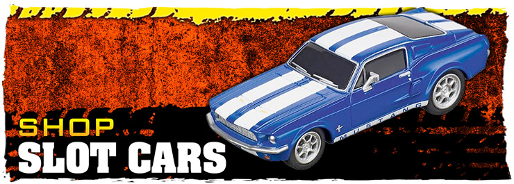 Image highlighting a selection of slot cars.