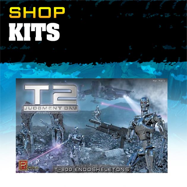Sci-fi model kits for enthusiasts, featuring spacecraft and futuristic vehicles.