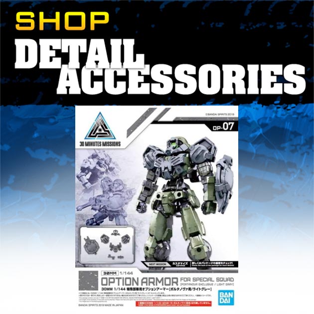 Accessories and add-ons to enhance the details of your sci-fi models and displays.