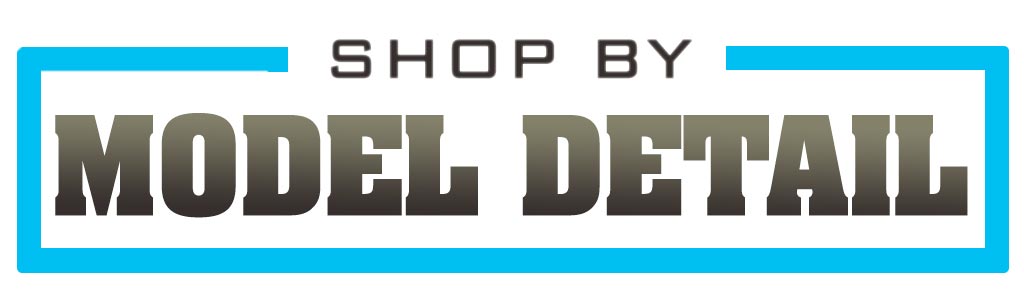 Explore our shop by model detail section, featuring a variety of sublinks including decals, lights, wheels, and tires, to enhance and personalize your model vehicles with precision and authenticity